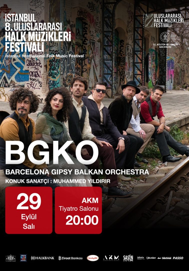 BGKO Barcelona Gipsy Balkan Orchestra konser afişi, 29 Eylül 2026, AKM